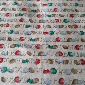 3 Yards Fleece fabric, Football Theme